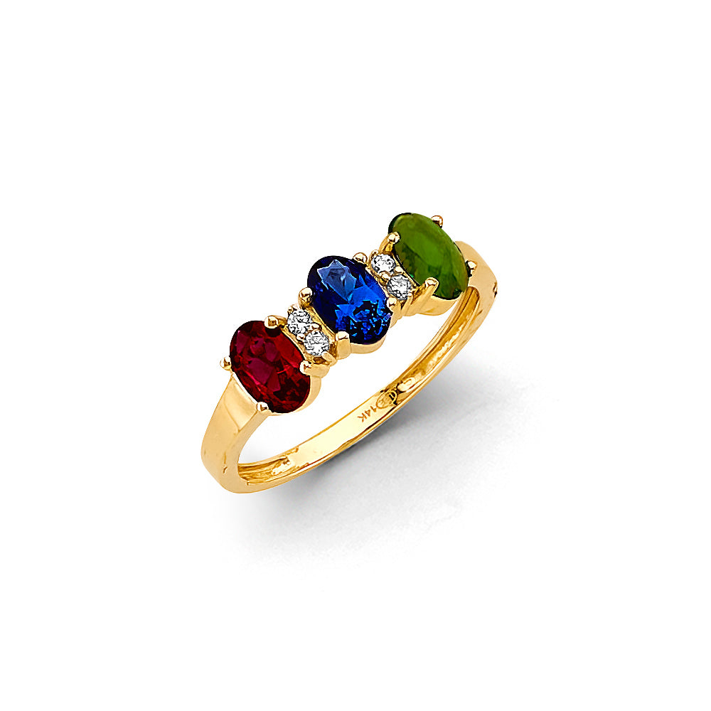 14KT REAL GOLD FANCY RING FOR WOMEN