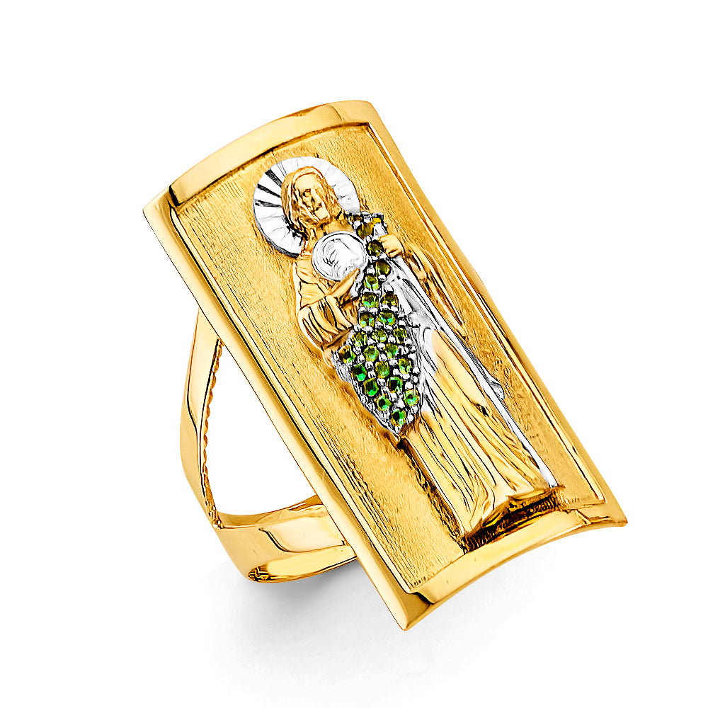 14KT REAL GOLD RELIGIOUS RING FOR MEN