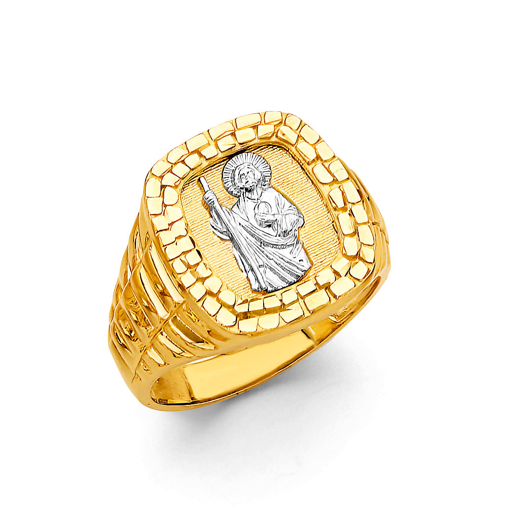 14KT REAL GOLD RELIGIOUS RING FOR MEN