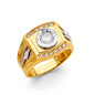 14KT REAL GOLD RELIGIOUS RING FOR MEN