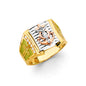 14KT REAL GOLD RELIGIOUS RING FOR MEN