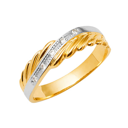 14KT REAL GOLD WEDDING TRIOSET