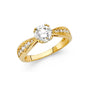 14kt Real Gold Engagement Ring