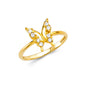 14KT REAL GOLD BUTTERFLY RING FOR WOMEN