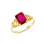 14KT REAL GOLD RING WITH CZ STONE