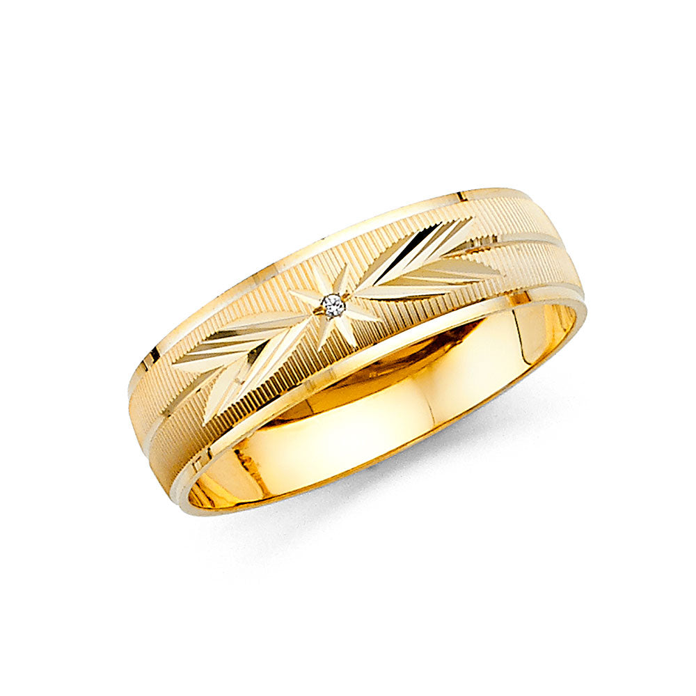 14KT REAL GOLD TRIO WEDDING SET