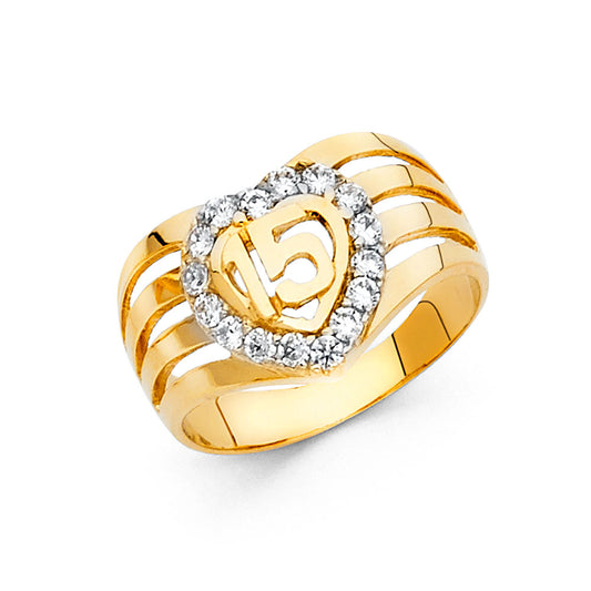 14kt Real Gold 15 Anos Ring