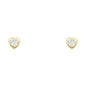 14KT REAL GOLD STUD EARRINGS FOR KIDS