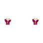 14KT REAL GOLD STUD EARRINGS FOR KIDS