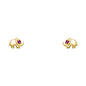 14KT REAL GOLD STUD EARRINGS FOR KIDS