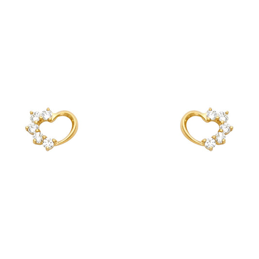 14KT REAL GOLD STUD EARRING FOR KIDS