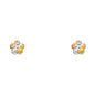 14KT REAL GOLD STUD EARRINGS FOR KIDS