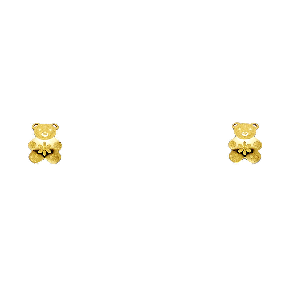 14KT REAL GOLD STUD EARRINGS FOR KIDS