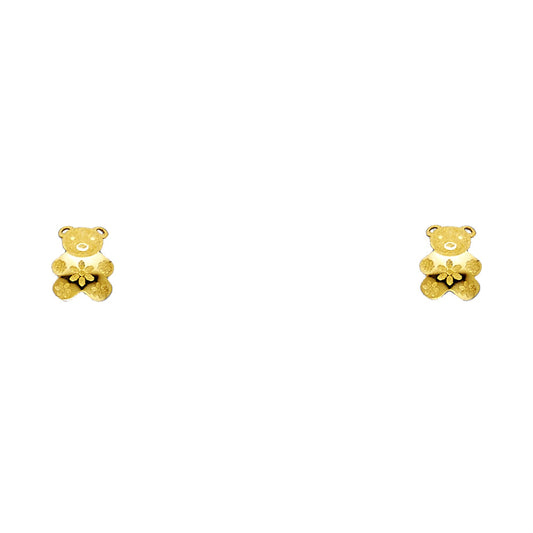 14KT REAL GOLD STUD EARRINGS FOR KIDS