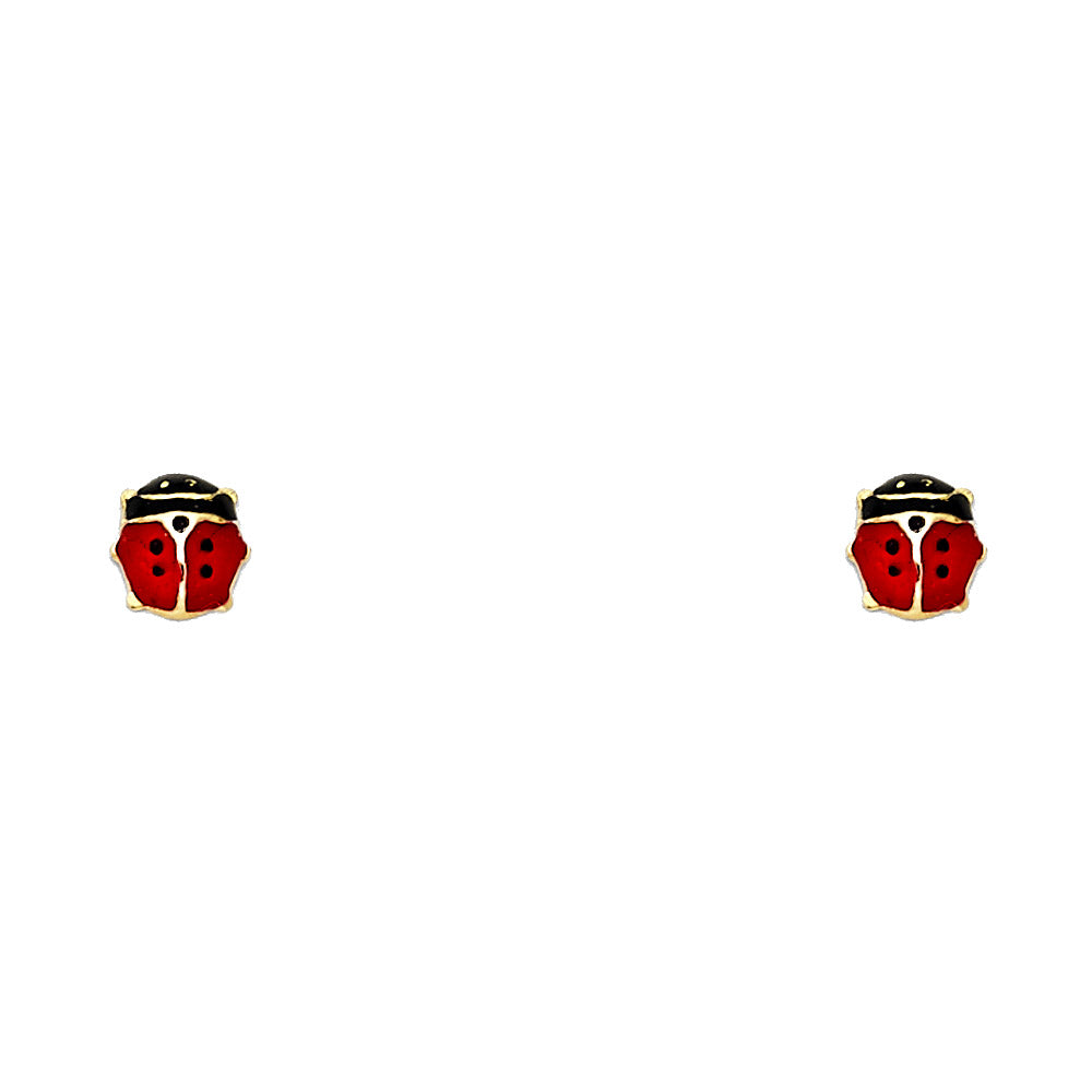 14KT REAL GOLD STUD EARRINGS FOR KIDS