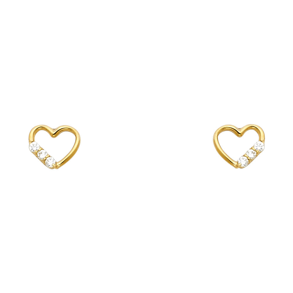 14KT REAL GOLD STUDD EARRING FOR KIDS