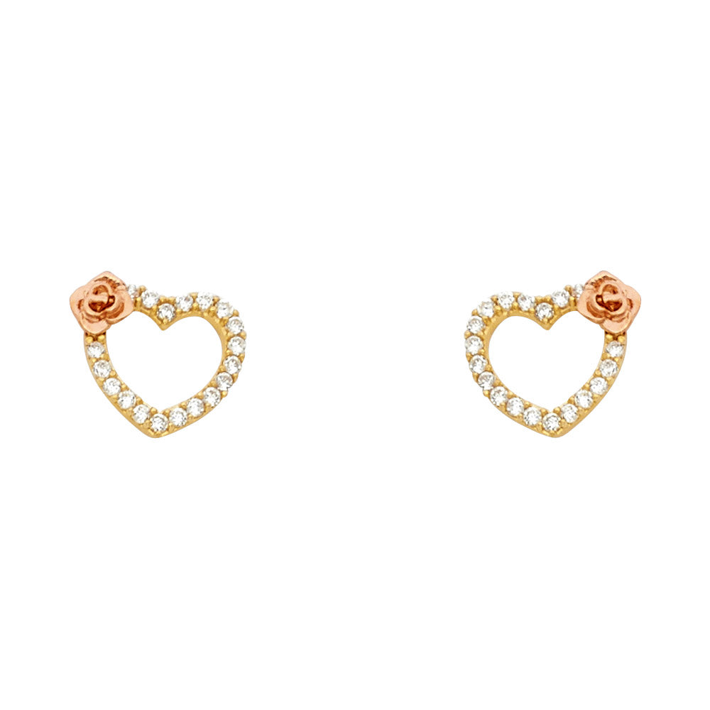 14KT REAL GOLD STUDD EARRING FOR KIDS