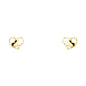 14KT REAL GOLD STUD EARRINGS FOR KIDS
