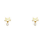 14KT REAL GOLD STUD EARRINGS FOR KIDS