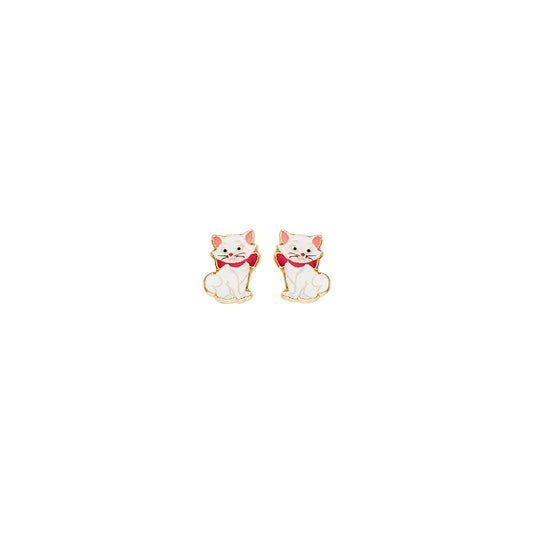 14KT REAL GOLD STUD EARRINGS FOR KIDS
