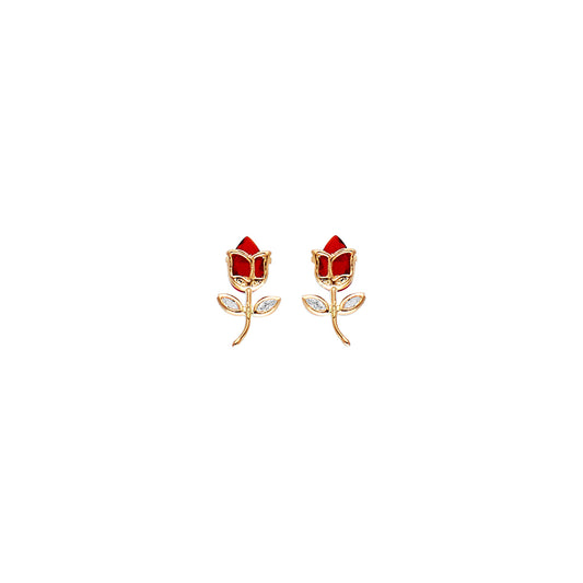14KT REAL GOLD STUD EARRINGS FOR KIDS