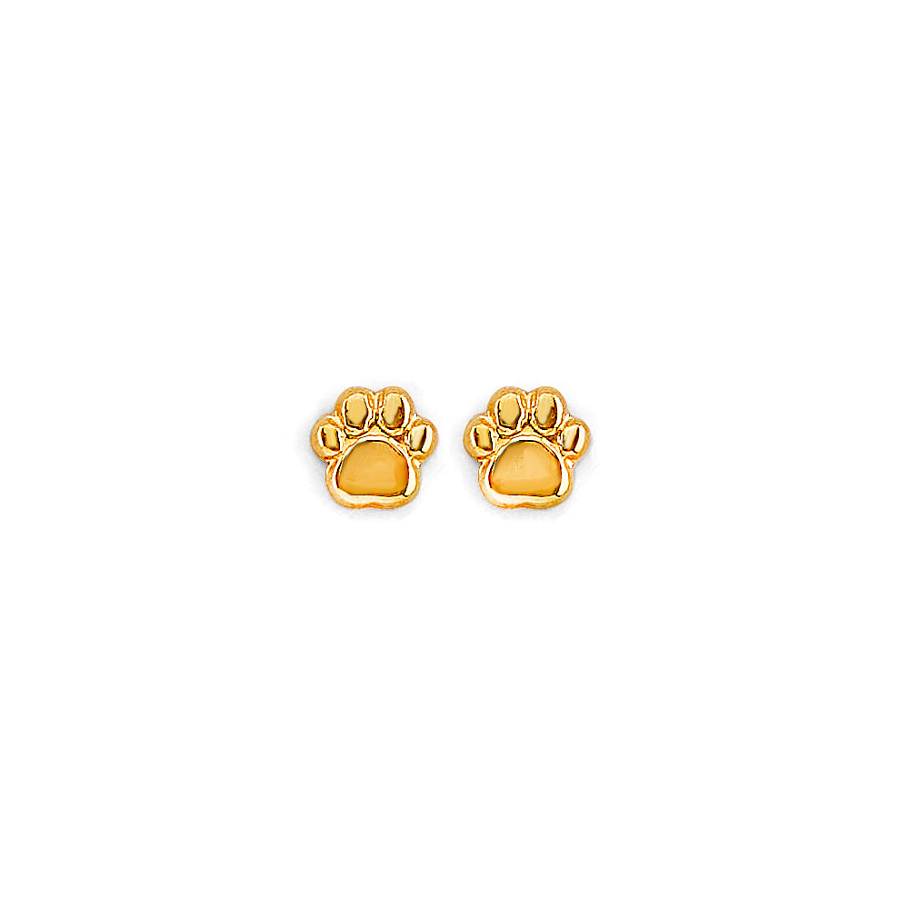 14KT REAL GOLD STUD EARRINGS FOR KIDS