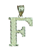 10kt Real Gold Initials Block Letter A - Z Pendant