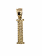 10kt Real Gold Initials Block Letter A - Z Pendant