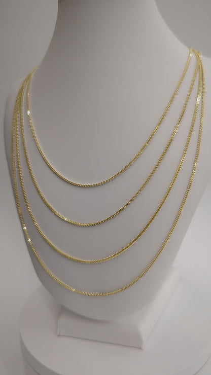 10kt Real Gold Franco Chain 1.4mm