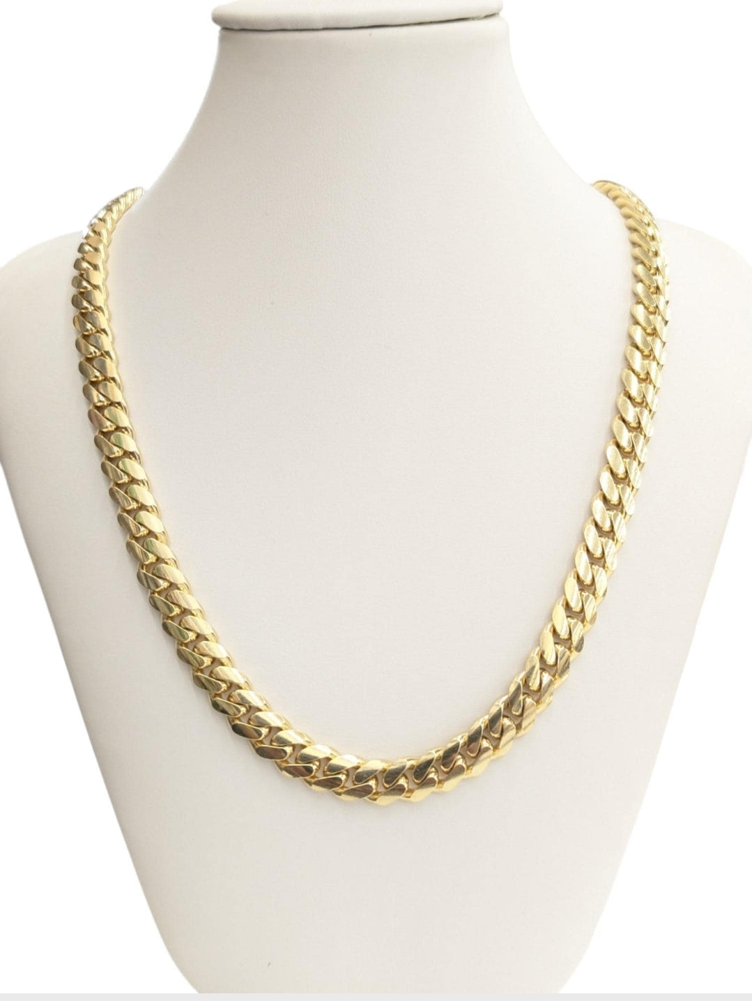 10K REAL GOLD SOLID MIAMI CUBAN CHAIN 7.9MM
