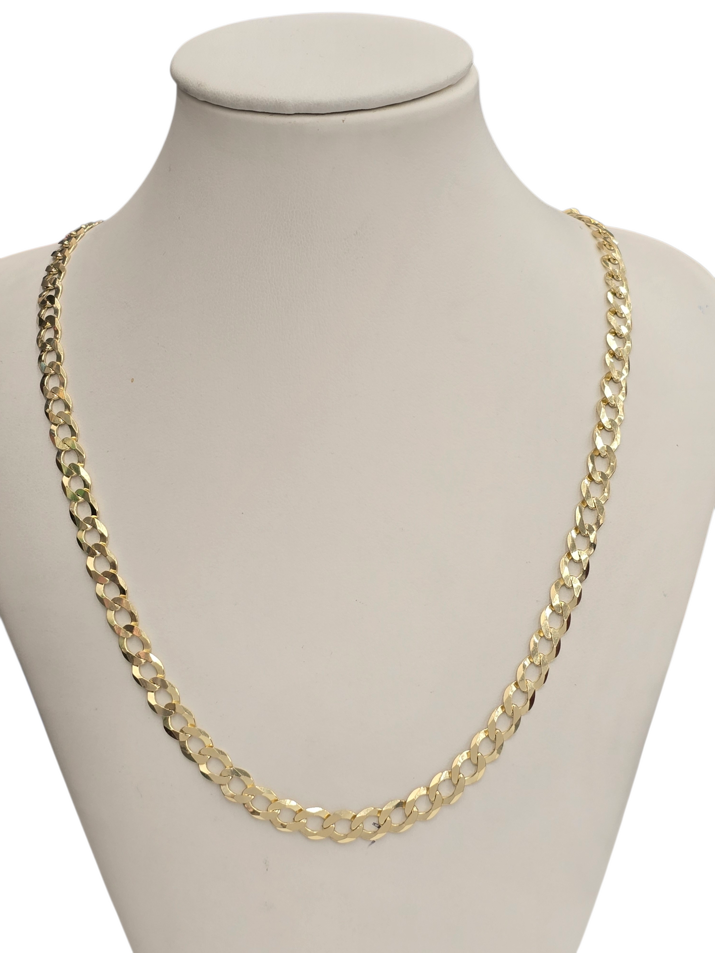 10KT REAL GOLD SOLID CUBAN CURB CHAIN 6MM FOR MEN AND WOMEN