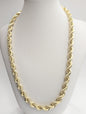 10KT REAL GOLD ROPE CHAIN 8 mm