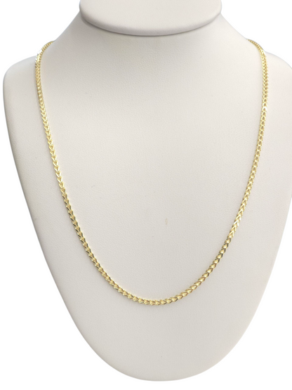 14KT REAL GOLD FRANCO CHAIN 1.6 MM