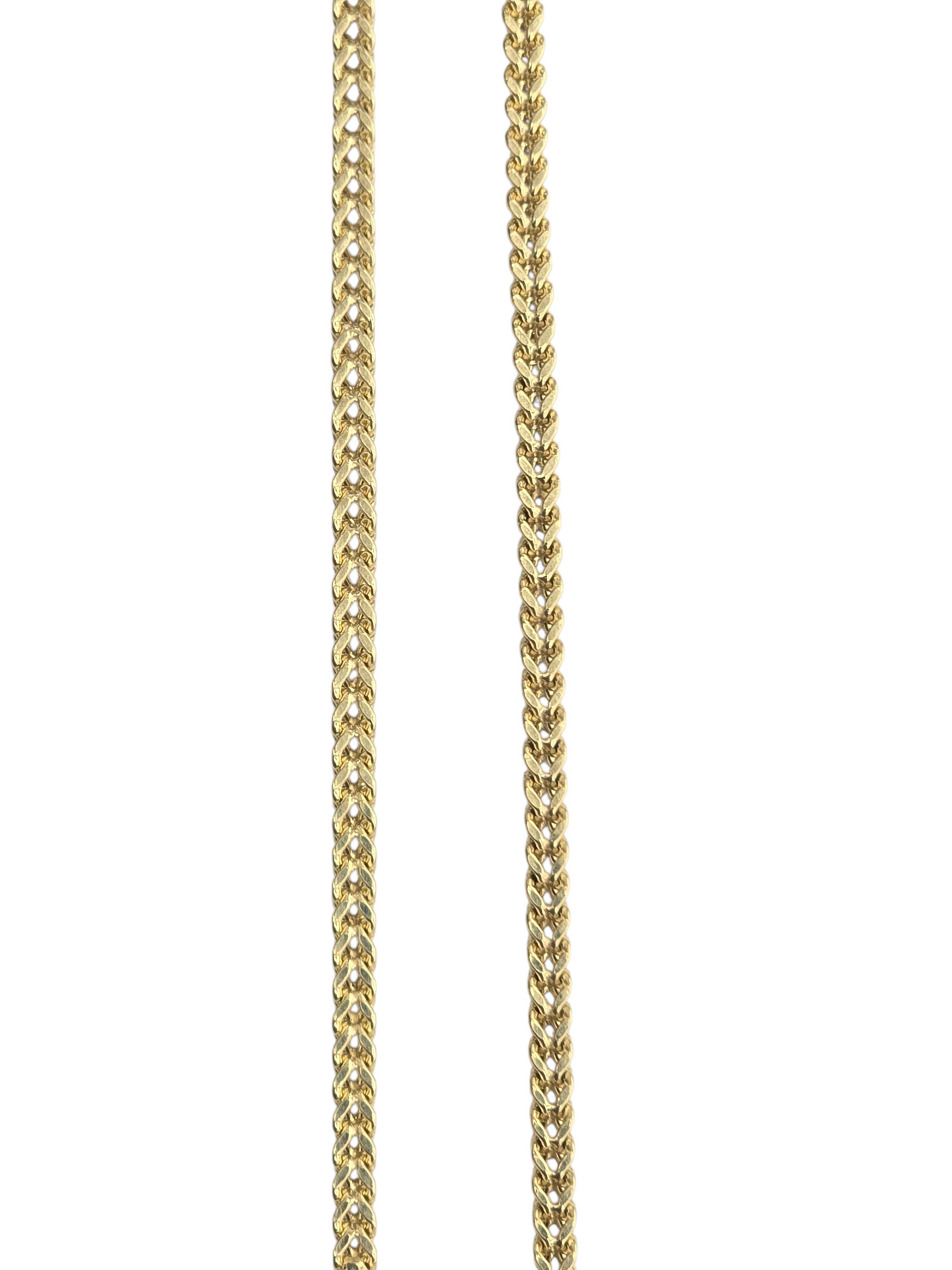 14kt REAL GOLD HOLLOW FRANCO CHAIN 3MM