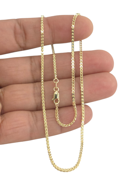 14KT REAL GOLD FRANCO CHAIN 1.6 MM