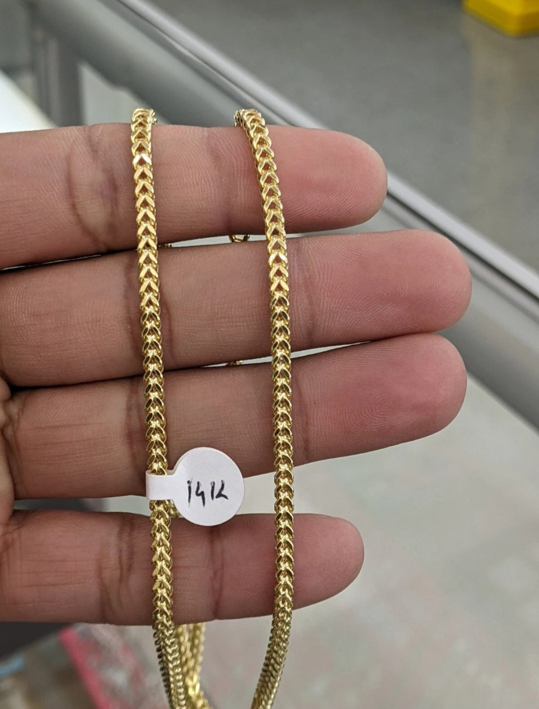 14KT REAL GOLD FRANCO CHAIN 3MM