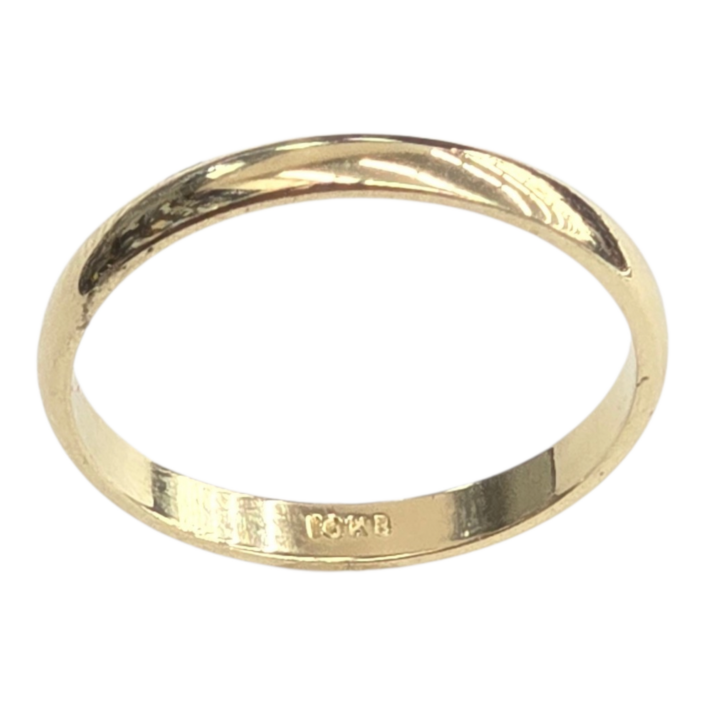 10KT REAL GOLD WEDDING BAND FOR MEN AND WOMEN