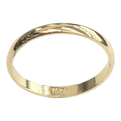 10KT REAL GOLD WEDDING BAND FOR MEN AND WOMEN
