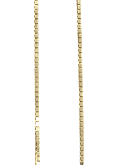 10kt Real Solid Gold Box Chain 0.8 mm