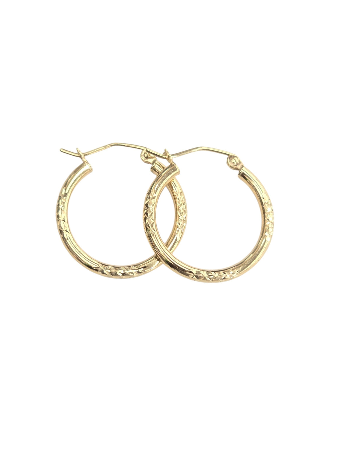 14K REAL GOLD HOOP EARRING FOR WOMEN