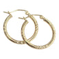 14K REAL GOLD HOOP EARRING FOR WOMEN