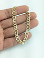10KT REAL GOLD SOLID CUBAN CURB BRACELET