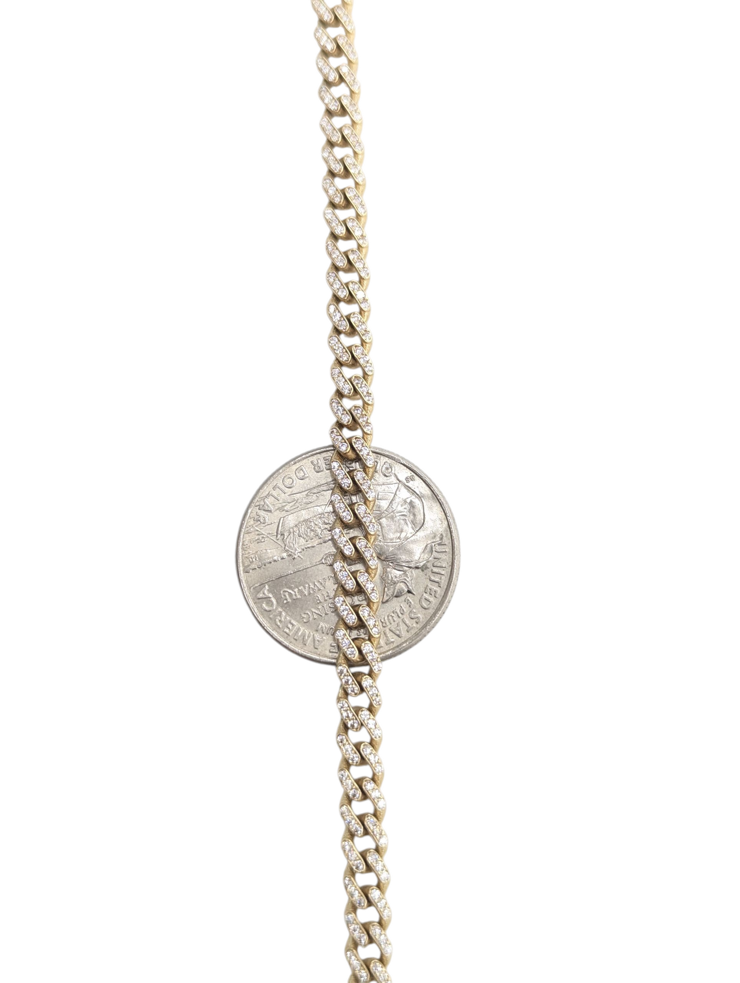 14KT REAL GOLD MIAMI CUBAN BRACELET