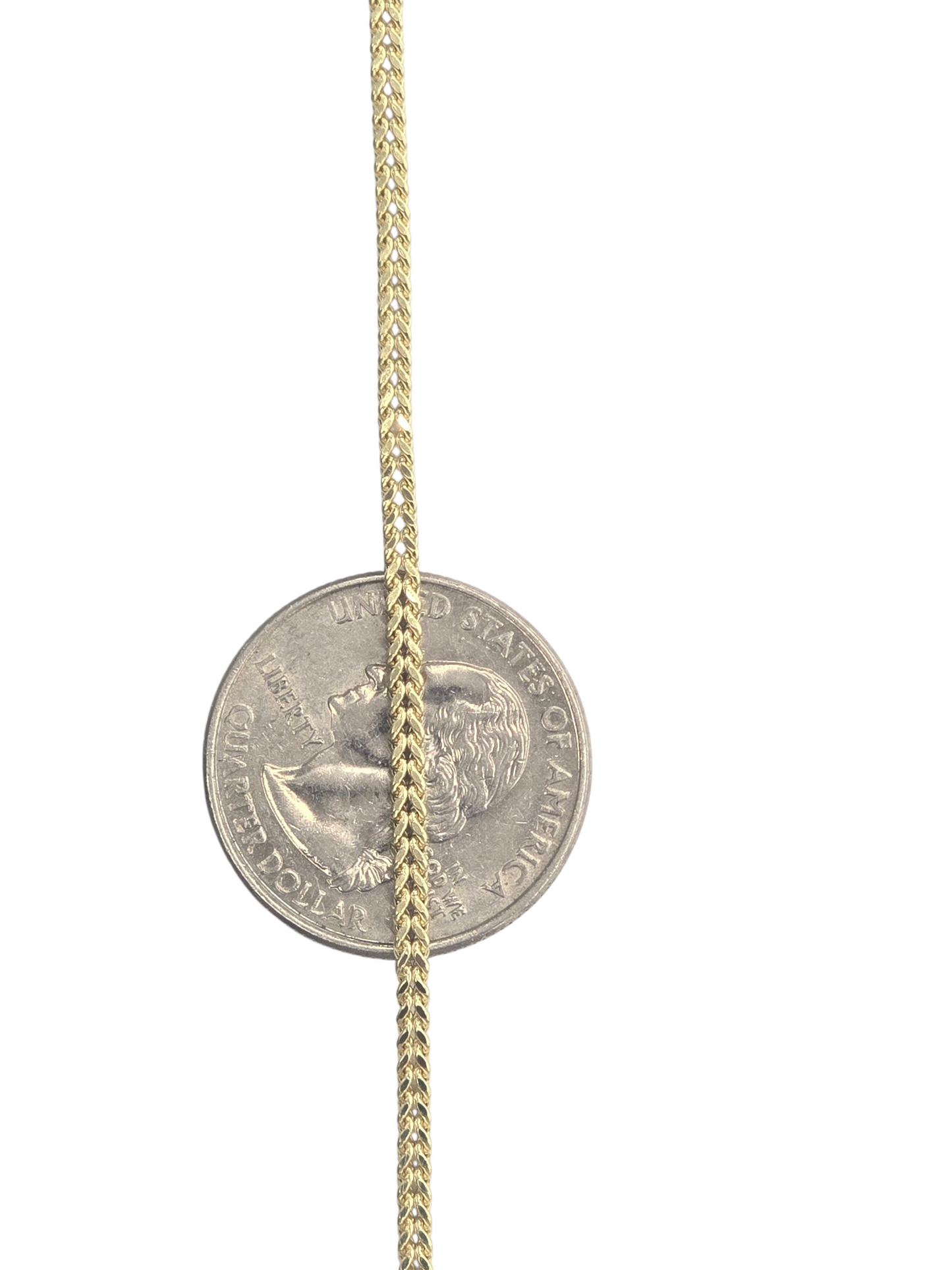 10KT REAL GOLD FRANCO CHAIN