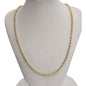 10KT REAL YELLOW GOLD SOLID ROPE CHAIN 4MM FOR MEN AND WOMEN
