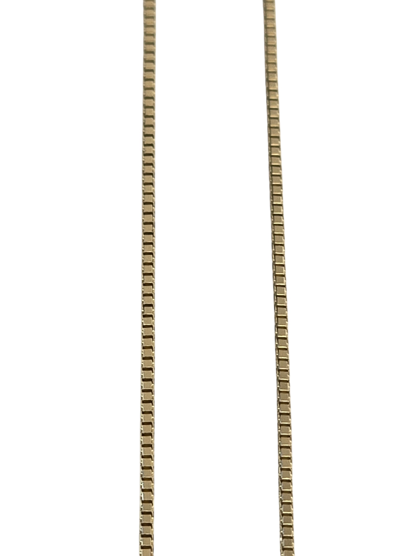 10kt Real Solid Gold Box Chain 0.8 mm