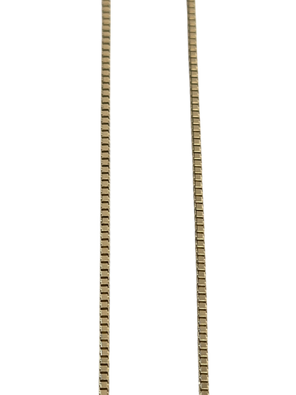 10kt Real Solid Gold Box Chain 0.8 mm