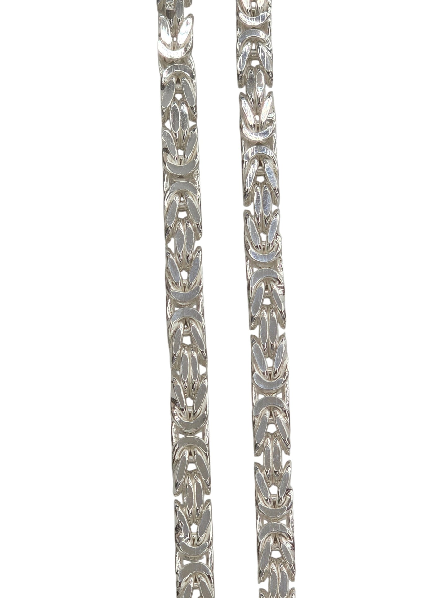 925 Sterling Silver Byzantine Chain 5.5 mm