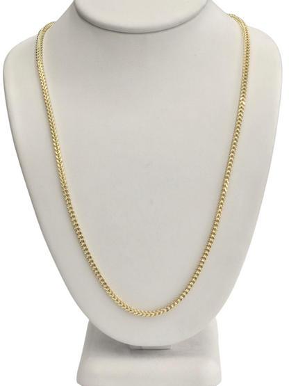 10KT REAL GOLD FRANCO CHAIN