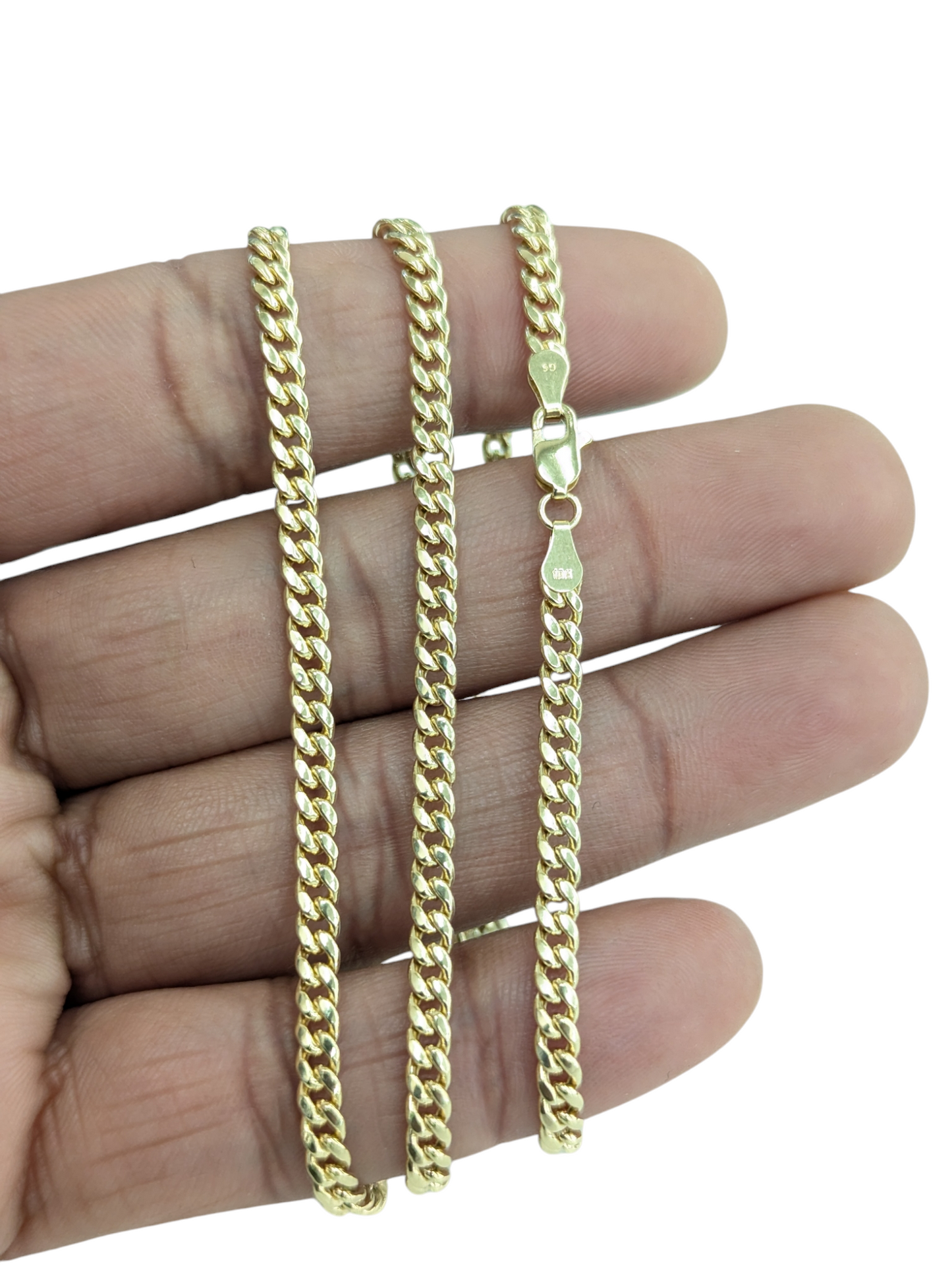 10kt Real Gold Miami Cuban Style Chain 3.5 mm